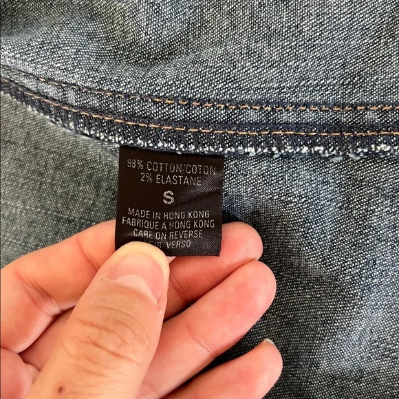 Stylish Denim Trench Coat - Picture 3 of 8